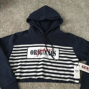 Women’s guess cropped hoodie NWT